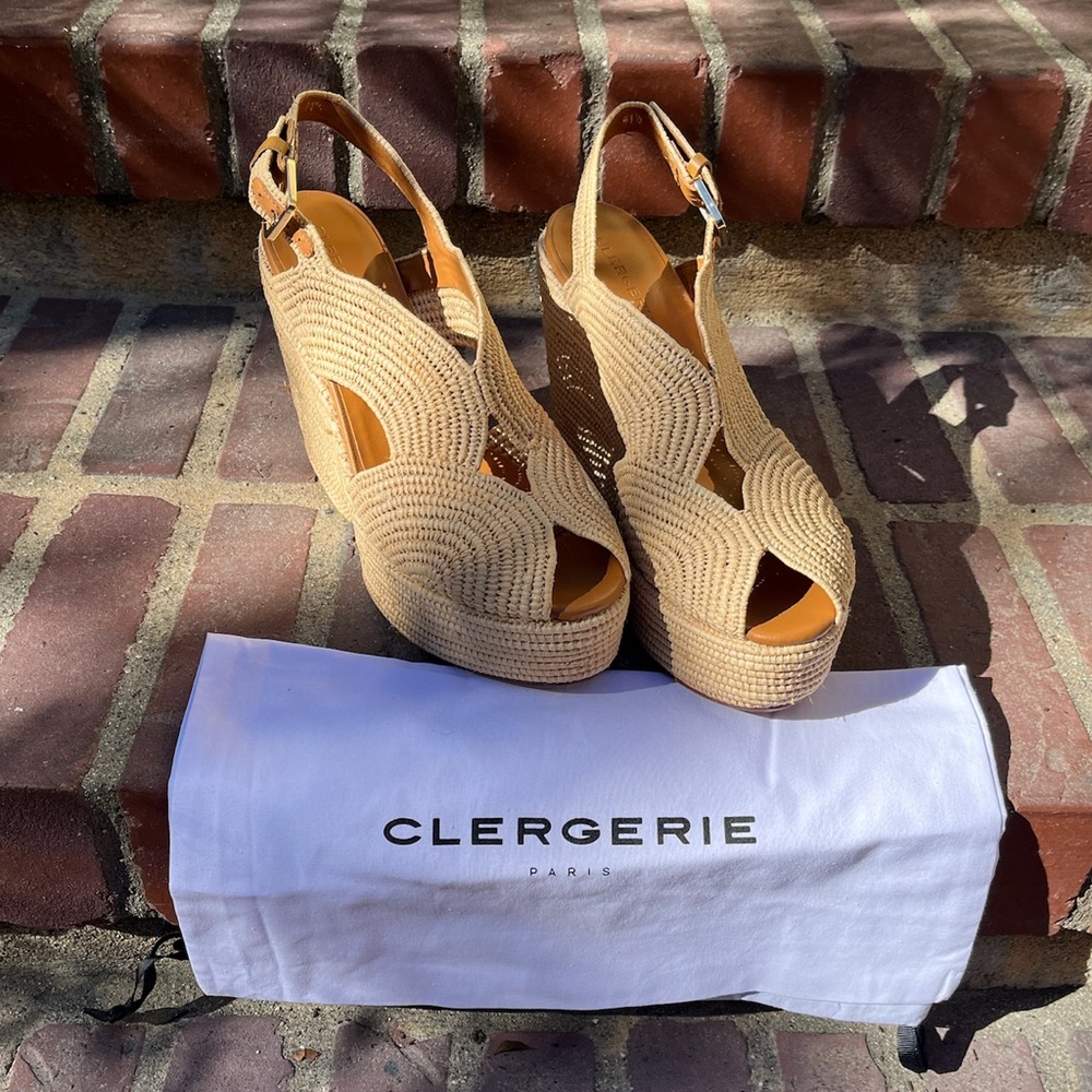 NIB Clergerie Paris "DOLCE 4" platform sandals - size 41 1/2